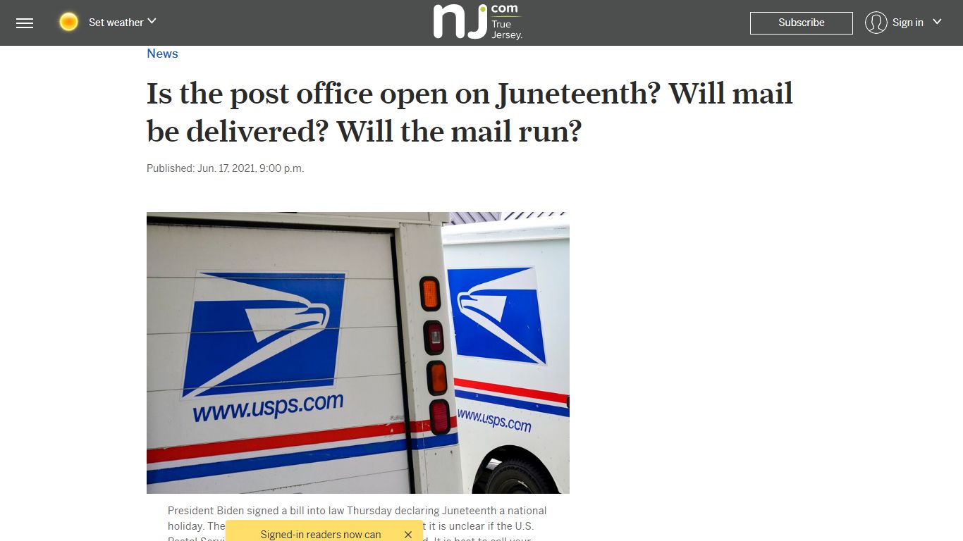 Is the post office open on Juneteenth? Will mail be delivered? Will the ...